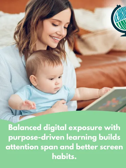 We believe in balanced digital exposure. Purpose-driven learning, like our language camps, helps build better screen habits and improves focus.