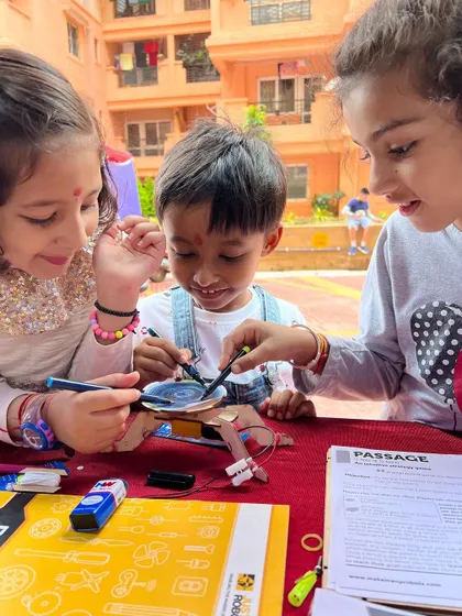 Absolutely splendid! These pictures capture the fun and discovery at one of our event stalls. Kids of all ages get to stop by, tinker with our kits, and get a taste of what it's like to be a maker.