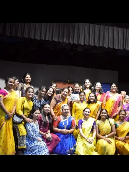 A 'yellow day' celebration with my students, marking a special occasion at our dance school.