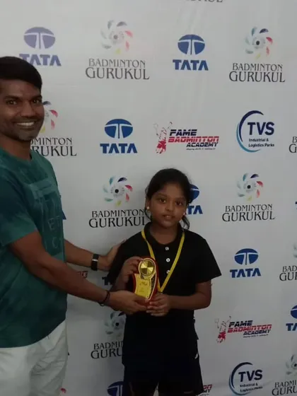 Winners from our Intra-Academy tournament at Fame Badminton Academy, Chennai, fostering growth and sportsmanship.