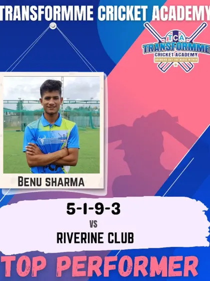 Benu Sharma's excellent spell of 3 for 9 in the Assam Premier Club Championship League. We are proud to see our players excel in leagues across the country.