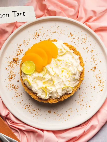 A classic Lemon Tart with a buttery crust and a zesty, creamy filling. A refreshing end to any meal.