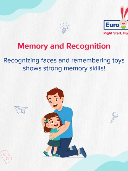 Strong memory and recognition skills, like remembering faces and favorite toys, are an early sign of a baby's developing cognitive abilities.