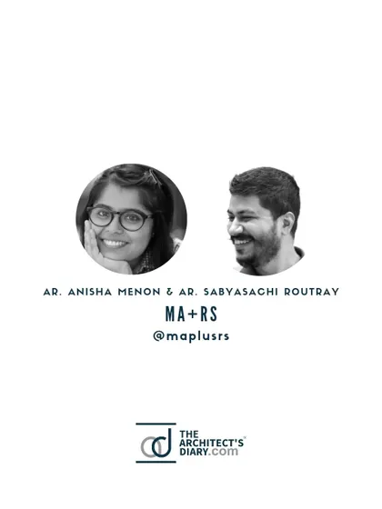 A feature on our studio's principals, Ar. Anisha Menon & Ar. Sabyasachi Routray, in The Architect's Diary for our commercial office project, 'Grid'.