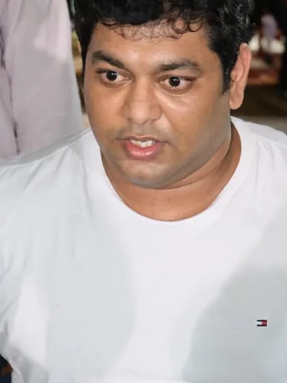 A candid shot from last year's Delhi state powerlifting championship. The focus before a big lift is intense.