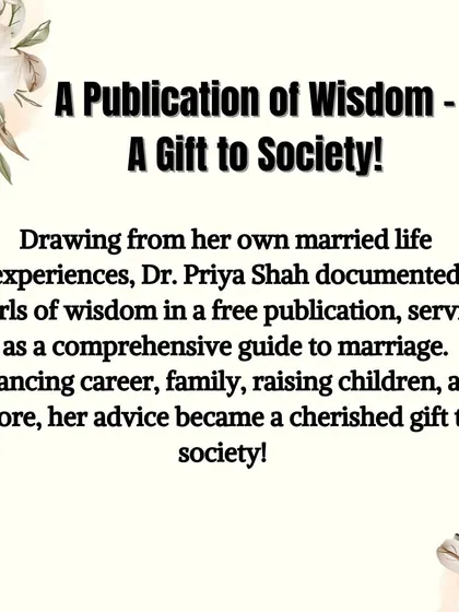 Drawing from my own life experiences, I documented my wisdom in a free publication, offering a comprehensive guide to a successful marriage.