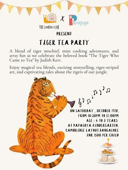 We love collaborating with our parent-led partners like The LooRoo Club for special events like this "Tiger Tea Party," based on the beloved children's book.