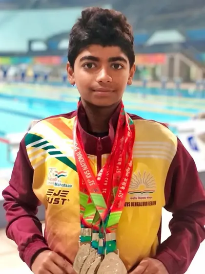 Another champion emerges from our camp. Jaden Philip's impressive haul of four silvers and one bronze at the KV National Swimming Championship in Delhi highlights his skill in butterfly and individual medley events.