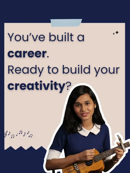 You've built a career. Ready to build your creativity? It's never too late to start learning and expressing yourself through music or dance.