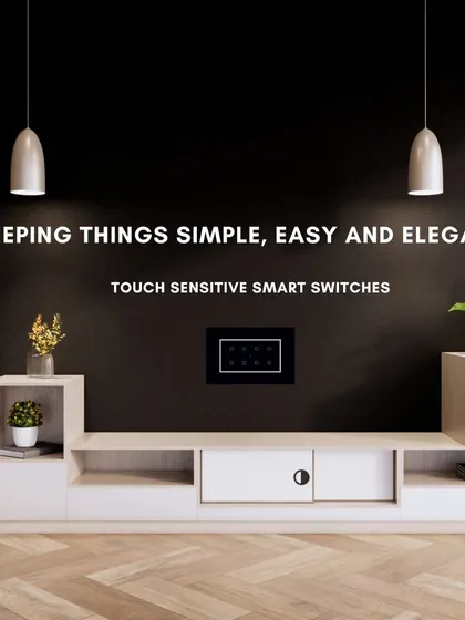 We believe in keeping things simple, easy, and elegant. Our touch-sensitive smart switches embody this philosophy, offering intuitive control with a clean, sophisticated look that enhances any room.