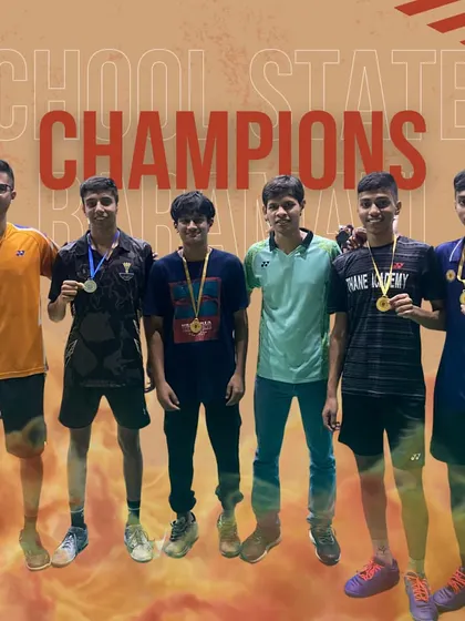 Our players celebrating their victories at the School States SGFI Selection Tournament in Baramati.