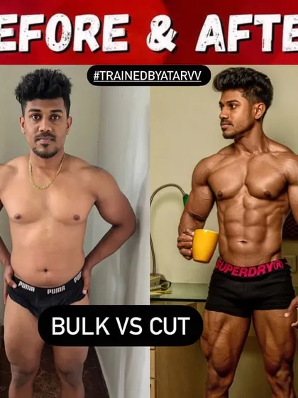 Bulk vs. Cut. This 9-week transformation shows how we strategically strip away fat to reveal the hard-earned muscle underneath.