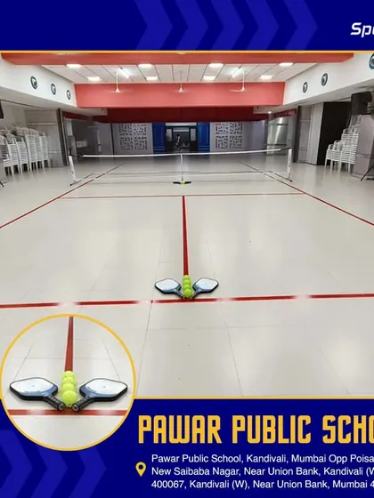 This indoor pickleball court was built for Pawar Public School in Kandivali. The project involved converting an indoor space into a functional court with clear markings and a safe, high-performance floor suitable for students and staff.