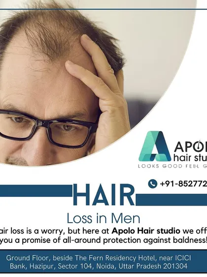 We view hair loss not as a problem, but as a concern that needs to be addressed on time. The sooner you seek professional advice, the better the outcome. This graphic reminds men that we offer a promise of all-around protection against baldness.