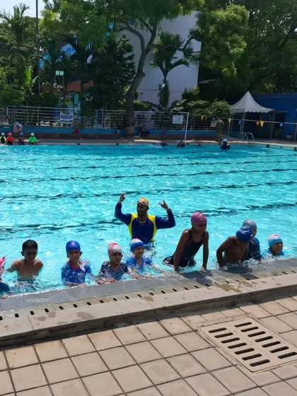 Our instructors ensure every child gets personal attention during our beginner swimming lessons.