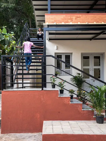 These images further detail the thoughtful design of the Anganwadi school, from the playful interactions on the stairs to the calm, well-lit interiors. Each photo highlights my commitment to creating spaces that are not just buildings, but nurturing environments for growth and community.