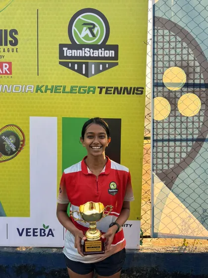 Another trophy for Nikita Golhar, winning the Women’s Category at the All Star Tennis League. Her determination is an inspiration.