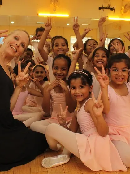 All smiles and peace signs from our Pre-Primary squad in Koramangala. The energy and joy these young dancers bring to the studio is contagious.