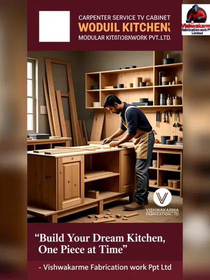 I offer complete carpentry services for modular kitchens, from cabinets to countertops. I work with you to design a kitchen that is practical, stylish, and built to last.