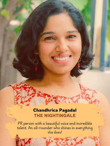 Celebrating the women of SchoolScape on Women's Day. Meet Chandhrica Pagadal, our PR person with a beautiful voice and incredible talent.