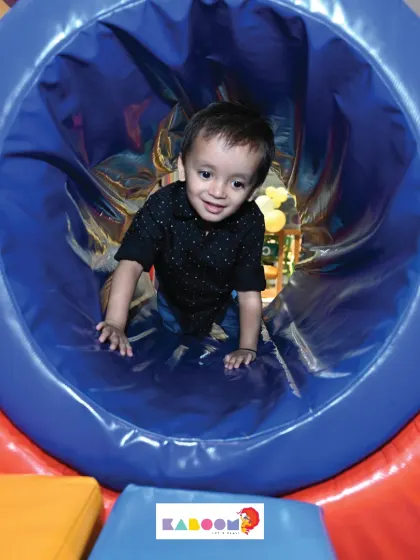 Crawling through tunnels is part of the adventure! Our play structures have lots of fun and safe spaces for kids to discover.