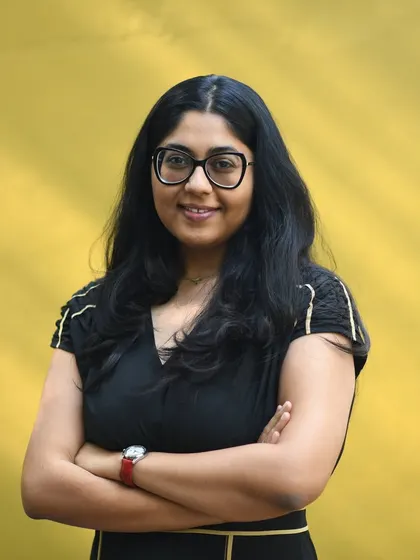 **People of Compartment S4: Nishita Parmar:** Nishita Parmar, Co-founder and Principal Architect. She thrives on tackling urban complexities, leading our work in road safety, lakefront developments, and public infrastructure.