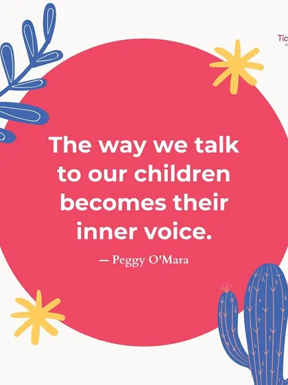 "The way we talk to our children becomes their inner voice." Let’s choose words of compassion, support, and love to help them grow.