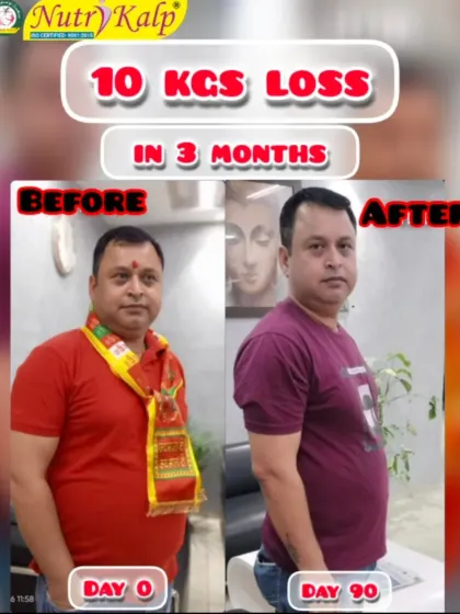 This client shed 10 kgs in just 3 months. His journey from day 0 to day 90 demonstrates how our structured plans deliver visible and timely results.