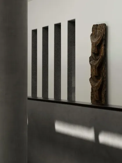Additional images from the House of Gond, Lord Elgin, Elgin Cafe, and House Around the Oblique Column, further exploring themes of traditional craftsmanship, colonial modernism, and brutalist form.