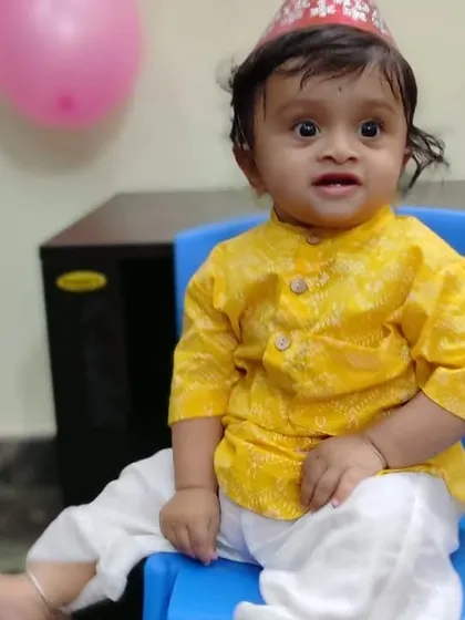 A dollop of sunshine! This little one is celebrating in our Yellow Mellow Kurta. It makes me so happy to see kids enjoying celebrations comfortably in my clothes.