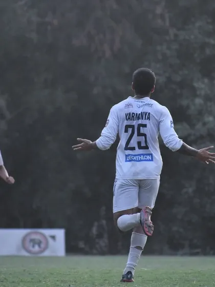 The pure joy of a goal celebration. This image captures the passion and emotion that fuels our players on the field.