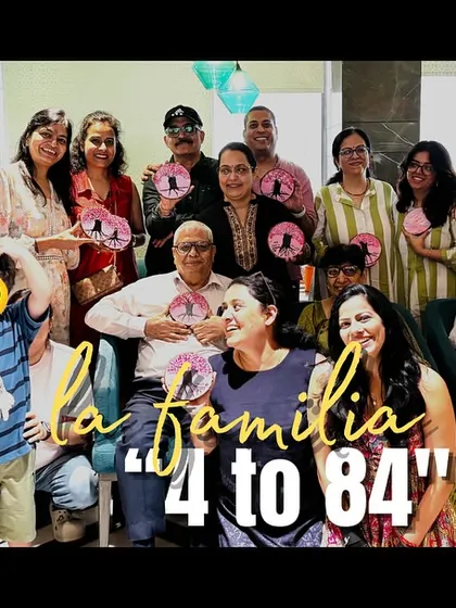 A family that paints together, stays together. This was for Rashmi's unforgettable birthday, where four generations, from age 4 to 84, came together to paint and celebrate life.