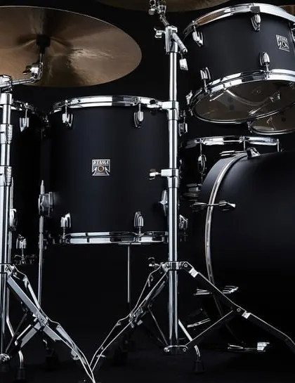 A wider angle of the limited edition Tama Superstar Classic kit, showing the full 5-piece configuration.