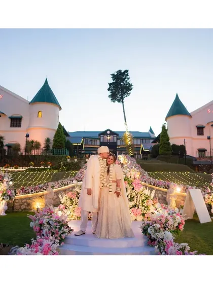 We believe in love that reaches new heights. This breathtaking mountain wedding at the Savoy in Mussoorie was a fairytale set against the clouds, where every detail, from the floral-lined aisle to the couple's serene smiles, felt like a dream realized.