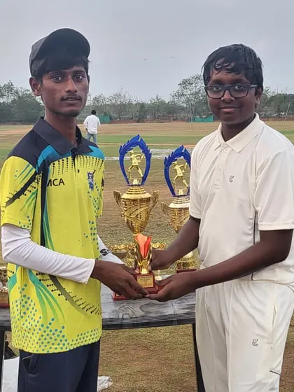 Another one of our players being recognized for his performance during the Hyderabad tour.