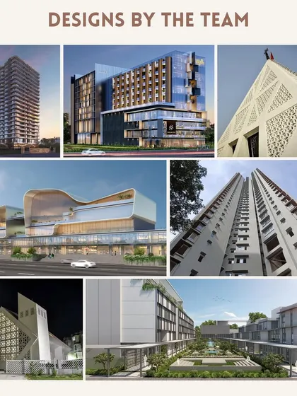 Another collection of designs led by Nandita Agnihotri. Her ability to deliver exceptional work under tight timelines, from large-scale commercial buildings to intricate cultural structures, is a great asset to our firm.