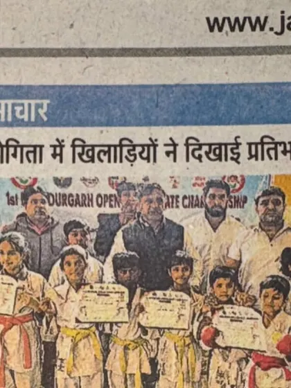 Our team's achievements featured in the Jagran newspaper. Public recognition of our students' talent.