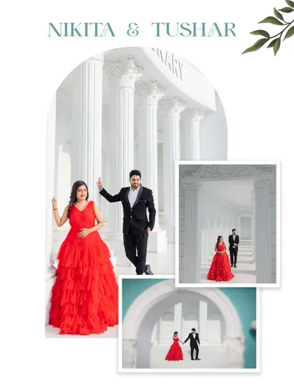More angles from the stunning white architectural set, showcasing its versatility for creating both wide, grand shots and more intimate, framed portraits.