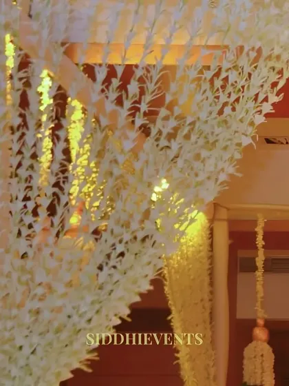 The serene beauty of radiant tuberose, meticulously arranged in a curtain-like fashion to highlight the delicate texture and purity of each petal.