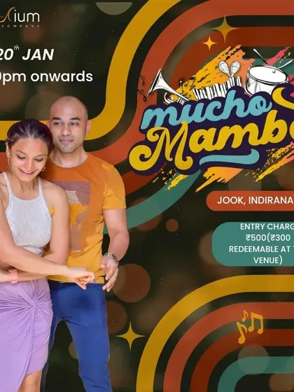 Announcing our first social of the year. Our posters capture the vibrant, retro-cool branding of our Mucho Mambo nights.