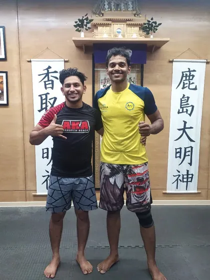 It's always a pleasure to roll with skilled practitioners like Shabad. Exchanging techniques and testing my skills against different styles is how I keep improving.