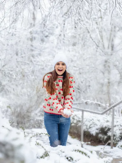 A candid shot of pure happiness in the snow. These personal photos remind me why I love what I do.
