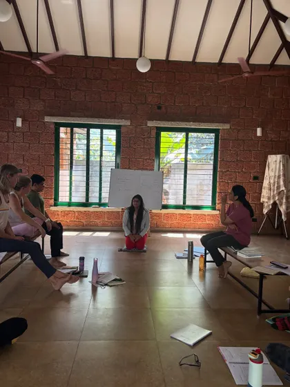 An interactive discussion in our small group setting. This is where the texts come alive, as we share insights and relate ancient philosophies to our modern lives.