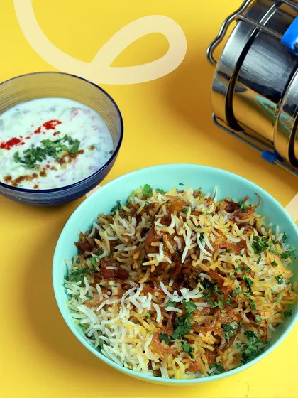 For days when you need something extra special, my home-style biryani with a side of cooling raita is the perfect treat. It's fragrant, flavorful, and made with care.