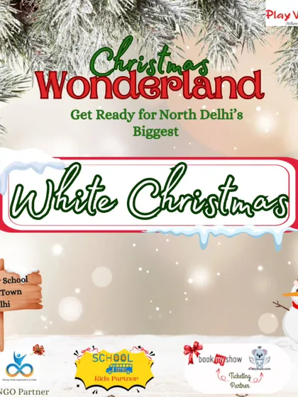 Let it snow! This graphic promoted our White Christmas event, the biggest in North Delhi. I love creating these large-scale, themed celebrations for families to enjoy.