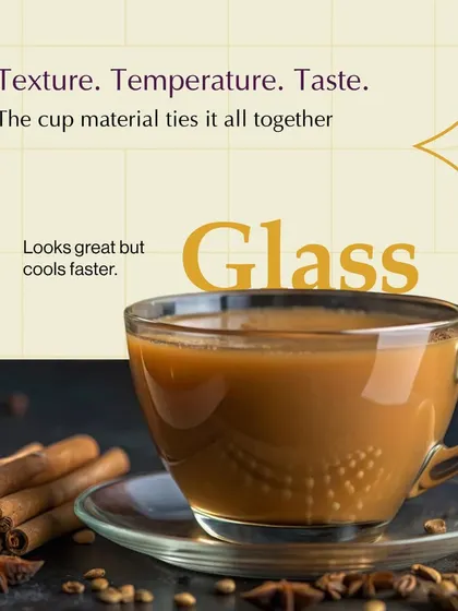 Here we explore how cup material affects the drinking experience. A glass cup, while visually appealing, cools coffee faster, which is a key piece of information for any coffee enthusiast.