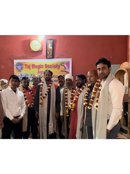 A group photograph with all the talented magicians at the Agra event. This picture captures the spirit of unity and collaboration in our profession.