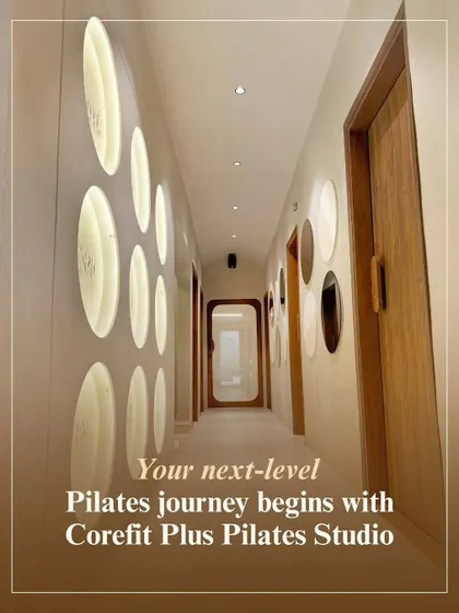 Your next level Pilates journey begins the moment you walk down our hallway. The thoughtful design sets the tone for the mindful movement ahead.