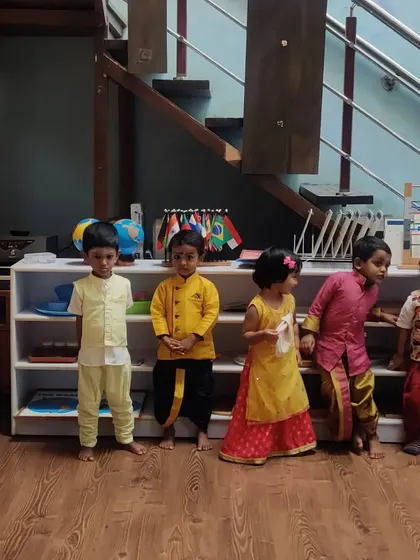 Our youngest students enjoying the Deepavali festivities. Celebrating together helps children learn about different cultures and builds a strong sense of community.