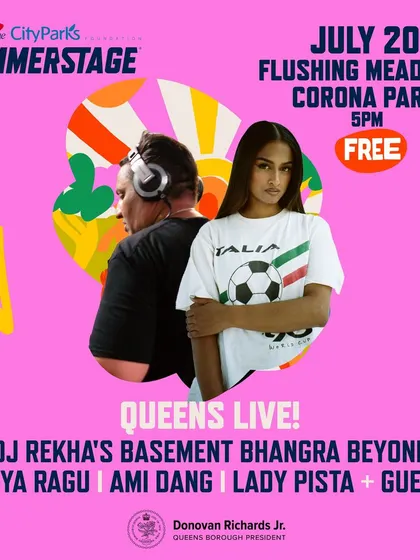 Another great flyer from our partners at SummerStage, highlighting the Queens Live! event. It's all about bringing world-class music right to the heart of the World's Borough.